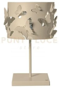 Lampada da tavolo moderna farfallosa crema