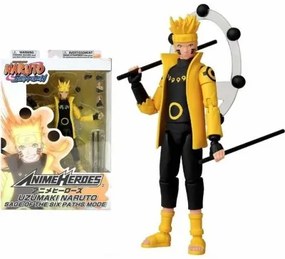 Statuetta Articolata Naruto Anime Heroes - Naruto Six Paths Sage Mode 17 cm
