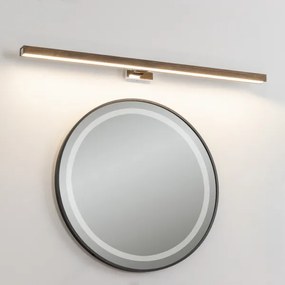 Brilagi-Illuminazione a LED per specchi da bagno WOODY MIRROR LED/15W/230V IP44 quercia/cromo