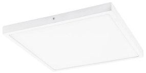 Plafoniera Moderna Fueva 1 In Alluminio Bianco Led Integrato 22W 3000K Ip20