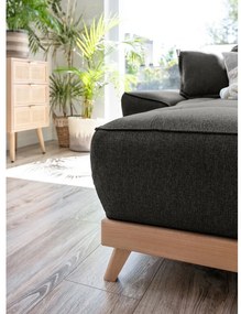 Divano letto grigio scuro ad angolo variabile Dazzling Daisy - Miuform