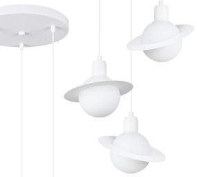 Sollux SL.1357 - Lampadario a sospensione con filo HYPERION 3xG9/8W/230V bianco