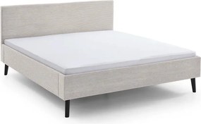 Letto matrimoniale imbottito beige rete non inclusa 180x200 cm Avola – Meise Möbel