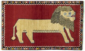 Gabbeh Tappeto persiano 180x110 Rosso (Iran) Annodato A Mano