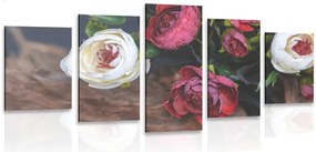 Quadri 5 pezzi – Vendemmia floreale