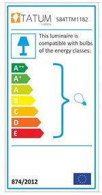 Lampadario dorato ø 4 cm Tempo – Opviq lights