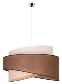 Duolla - Lampadario a sospensione con filo BROOKLYN 1xE27/40W/230V diametro 50 cm marrone/beige/bianco