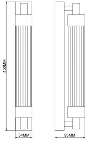 Zuma Line 003064-034732 - Applique LED KALIA LED/8W/230V nera