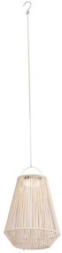Lampada da tavolo bohémien beige con LED dimmerabile a 3 livelli IP54 ricaricabile a energia solare - Duca