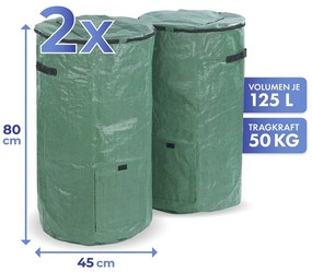 Composter verde in set da 2 125 l - Maximex