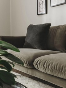benuta Nest Copricuscino Dave Antracite 45x45 cm - Tappeto design moderno soggiorno