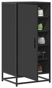 Scarpiera Nera 48x38x97,5 Cm İn Legno Multistrato /