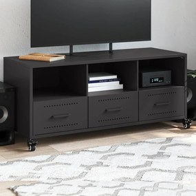 Mobile Tv Nero 100,5x39x43,5 Cm İn Acciaio /