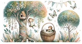 Quadro su tela – Altalena tra i rami dell’albero