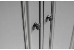 Armadio per bambini grigio chiaro in legno di pino 98x190 cm Lily - WOOOD