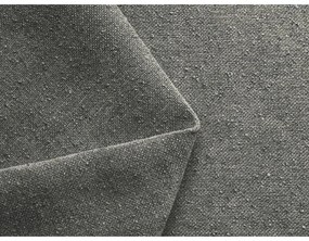 Letto matrimoniale imbottito grigio con contenitore con griglia 140x200 cm Hauke - Makamii