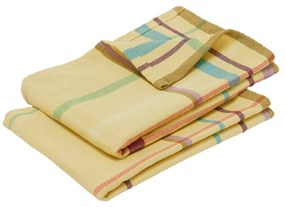 Set di 2 asciugamani in cotone giallo Yara, 50 x 70 cm - Hübsch