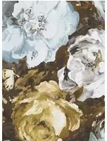 Clarke & Clarke Carta da parati Floretta - Mineral/ Charcoal
