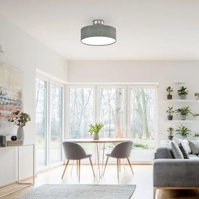 Briloner 3375-024 - Plafoniera 1xE27/40W/230V diametro 30 cm grigio