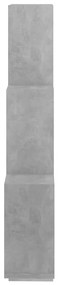 Mensola da parete a cubo grigio cemento 78x15x93 cm truciolato