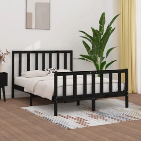 Giroletto Nero İn Legno Massello 140x190 Cm /