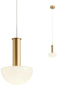 Redo 01-2474 - Lampadario sospeso con cavo LUMIEN 1xG9/10W/230V Ø 13 cm oro/bianco