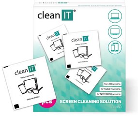 CLEAN IT CL-150 - Salviette umidificate per la pulizia singola 52 pz.