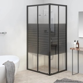 Box Doccia A Righe Esg 80x70x180 Cm Nero /