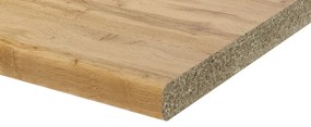 Piano cucina in truciolare rovere L 200 x P 60 cm, spessore 2.8 cm
