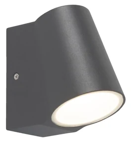 Lampada da parete moderna per esterni antracite con LED - Uma