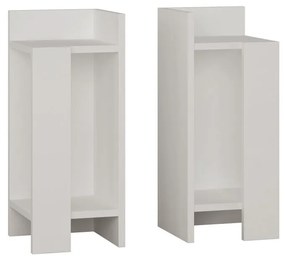 Set di 2 comodini bianchi Elos - Decortie