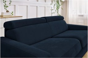 Divano in blu scuro allungabile 195 cm Monaco – Bobochic Paris