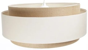 Lampadario a sospensione con filo DOBLO 1xE27/60W/230V color crema/beige