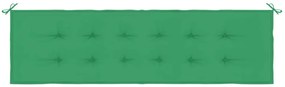 Cuscino per Panca Verde 180x50x3 cm in Tessuto Oxford