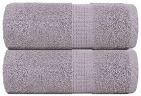 Asciugamani Ospiti 2 Pz Grigio 30x50 Cm 360 G/m² 100% Cotone /