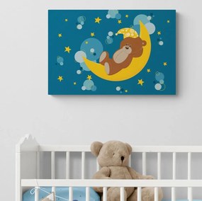 Stampa su tela – Orsetto sulla luna