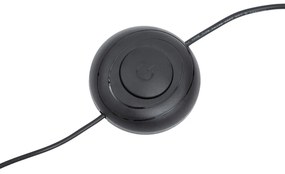 Lampada da terra di design nera con LED dimmerabile - Rolla