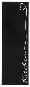 Runner da cucina nero, 50 x 150 cm Cook &amp; Clean - Zala Living