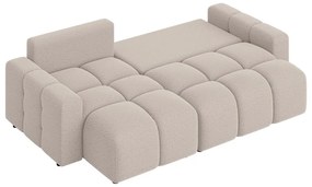 Divano angolare beige allungabile (con composizione variabile) Luki – Ropez