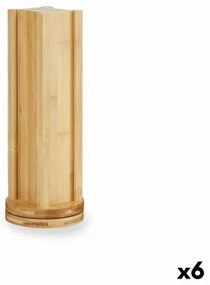 Supporto per 20 Capsule di Caffè Girevole Bambù 11 x 11 x 34 cm (6 Unità)