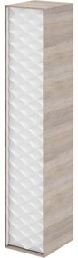 Colonna per mobile bagno Neo SENSEA 1 anta P 35 x L 30 x H 154 cm bianco laccato legno
