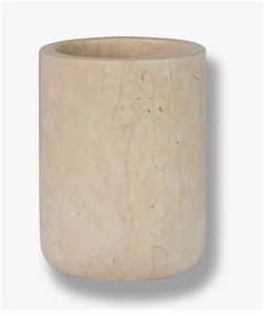 Coppa in marmo color crema per spazzolini da denti Marble - Mette Ditmer Denmark