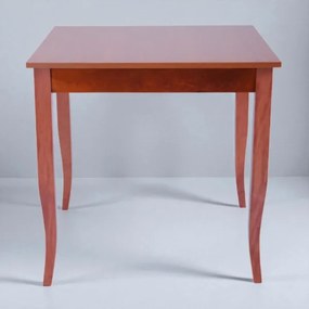 Tavolo fisso in legno con gamba a sciabola RISTORANTE misura 90x90 CILIEGIO