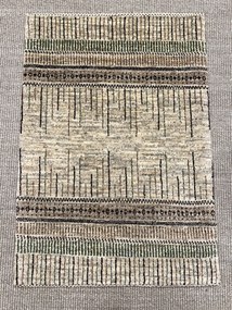 Loribaft Tappeto 90x60 Beige (Iran) Annodato A Mano