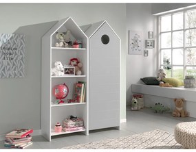 Armadio a giorno per bambini bianco e grigio chiaro 115x171,5 cm CASAMI - Vipack
