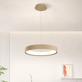 Brilagi - Lampada a sospensione dimmerabile con cavo FALCON MODERN LED/30W/230V 40 cm beige + telecomando