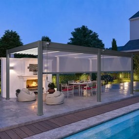 Pergola bioclimatica Ombréa autoportante 4x6M in alluminio