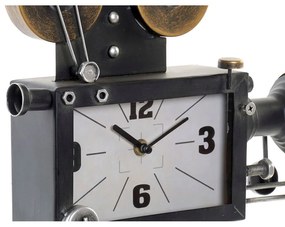 Orologio da Tavolo DKD Home Decor Nero Vetro Ferro Legno MDF (33 x 16 x 45 cm)