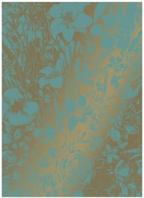 KEK Amsterdam Carta da parati panoramica Engraved Flowers Gold 9 - M