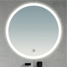 Brilagi - Specchio da bagno LED CUNEO LED/19W/230V Ø 60 cm IP44 CRI 90 dimmerabile + CCT